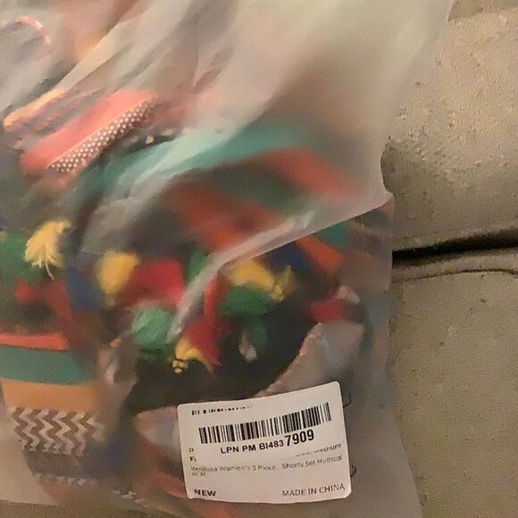 Verdusa Woman’s 3 pc Boho Shorts set with Kimono Sz Med - Picture 8 of 10